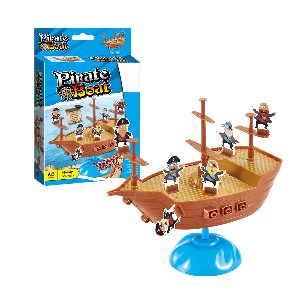 Pirate Boat Table Play Education Board Toy Funny Balance Game for Kids Skill and Action Board Game