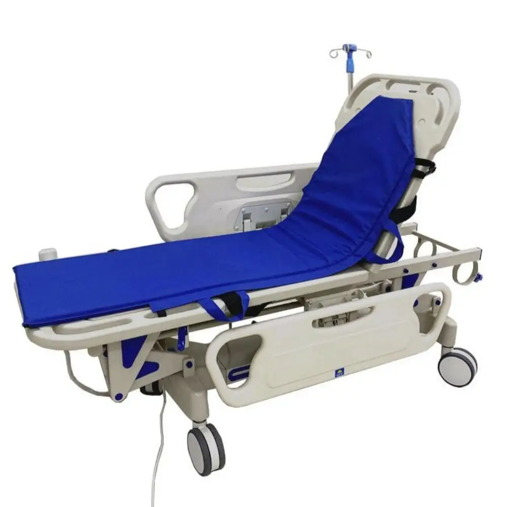 Cama plana de gastroscopia de coche de elevación eléctrica médica cama de rescate de emergencia cama de transferencia camilla de elevación camión