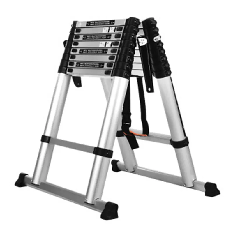 7 Steps Extension Folding Industrial Warehous Trailer Rack Rubber Feet Aluminum Alloy Step Ladder For Sale