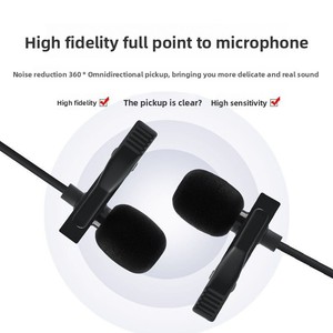 Mini Có Dây <span class=keywords><strong>Lavalier</strong></span> <span class=keywords><strong>Microphone</strong></span> Ít Bee Giảm Tiếng Ồn <span class=keywords><strong>Microphone</strong></span> Cho Live Streaming Thực Phẩm Xem Xét Di Động Ghi Âm Phỏng Vấn - Product Image 4