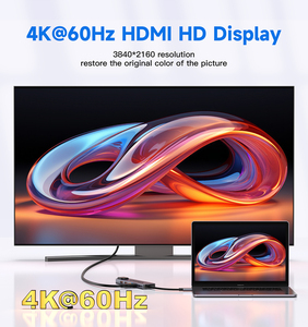 10Gbps อะแดปเตอร์ฮับ USB3.2หลายพอร์ต4K HDR และ1000Mbps Ethernet 6 in 1 USB C Dock สำหรับ MacBook , Dell, HP Laptop - Product Image 6