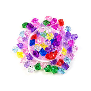 环保可重复使用的多边形不规则模拟透明冰块水晶钻石和冰粒 - Product Image 1