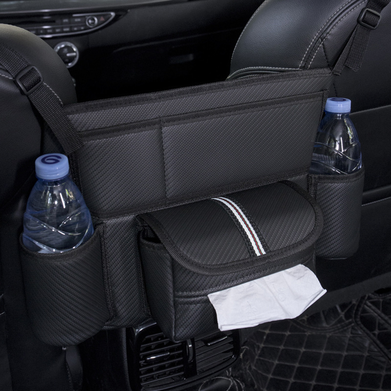 H313 patte de fibra de carbono deportiva con asiento de cinta en blanco y negro