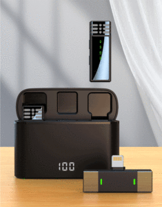 Wireless Microphone <strong>System</strong> Compatible iPhone Android J88 Live Broadcast Noise Reduction Microphone With Storage - Product Image 6