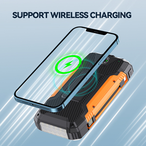 Wireless <strong>Charger</strong> 30000mAh Fast Charging Solar Power Bank for <strong>All</strong> Mobile Devices Solar Portable <strong>Charger</strong> with Dual Flashlights - Product Image 5