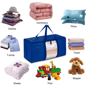 Thêm lớn nặng lưu trữ Tote di chuyển hộp vớ<span class=keywords><strong>i</strong></span> dây kéo & mang xử lý tiết kiệm không gian cho tủ quần áo & công cụ - Product Image 3