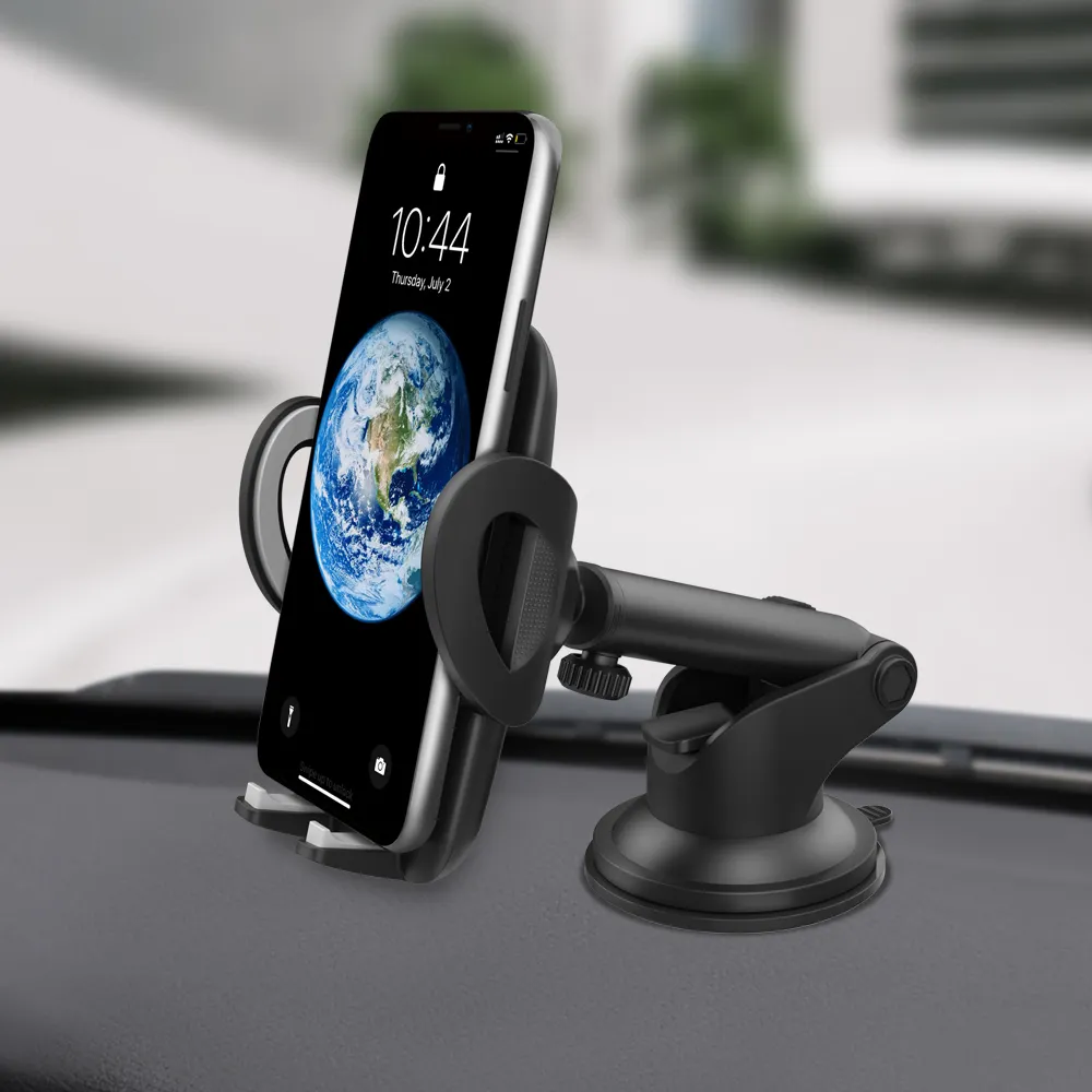 Suporte de celular para carro, base de ventosa especificamente projetada para painel de carro com um botão de liberação