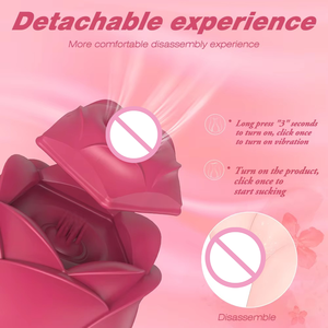 Oem <strong>Best</strong> Seller Rose Vibrator <strong>Shemale</strong> 9 Sucking Vibrating Nipples Clit Massager Vagina Silicone Breast Rose <strong>Sex</strong> Toy - Product Image 3
