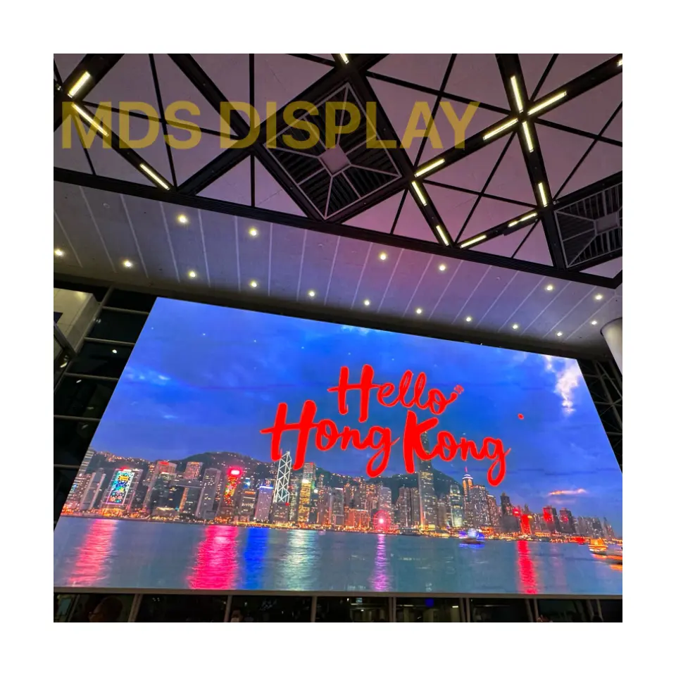 MDS High Brightness Indoor Outdoor Full Color Video Wall Glass LED Transparent Led Film LED Display Screen