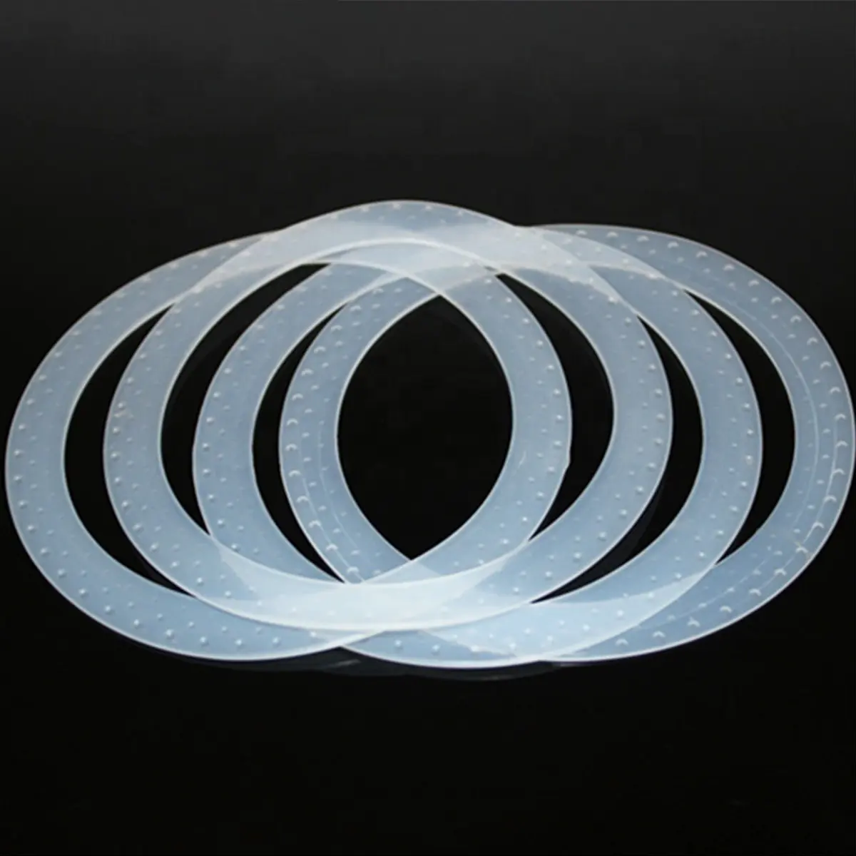 Arandela de sellado de goma duradera transparente blanca suave de alta calidad, producto de silicona impermeable personalizado, junta tórica plana