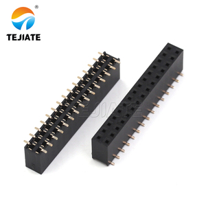 PCB มุมขวาหญิง Pin 2.54 มม.SMD 2x9 ยาว 2x40 2 3 4 5 6 7 8 9 10 12 14 20 40 Pins 15 Pin หญิง Connector - Product Image 5