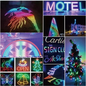 Sıcak satış 12mm tam renkli RGB <span class=keywords><strong>LED</strong></span> piksel ışık dize noel ağacı IP67 için değiştirilebilir yayan renk ile anma