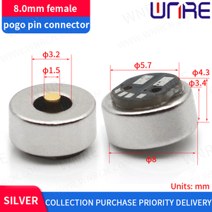 1 Set Magnetic Connector Waterproof Male Female SpringPin Connector Circular 2 Pogo Pin Connector <strong>PCB</strong> Board <strong>Dc</strong> Power <strong>Socket</strong> - Product Image 3
