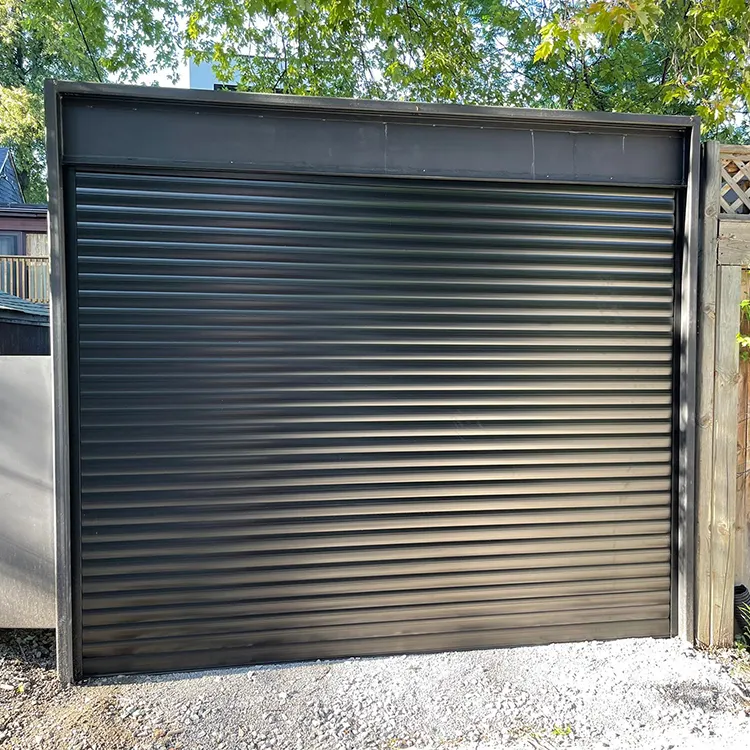 Porte de garage enroulable en aluminium bon marché Porte de garage coulissante automatique Porte à volet roulant