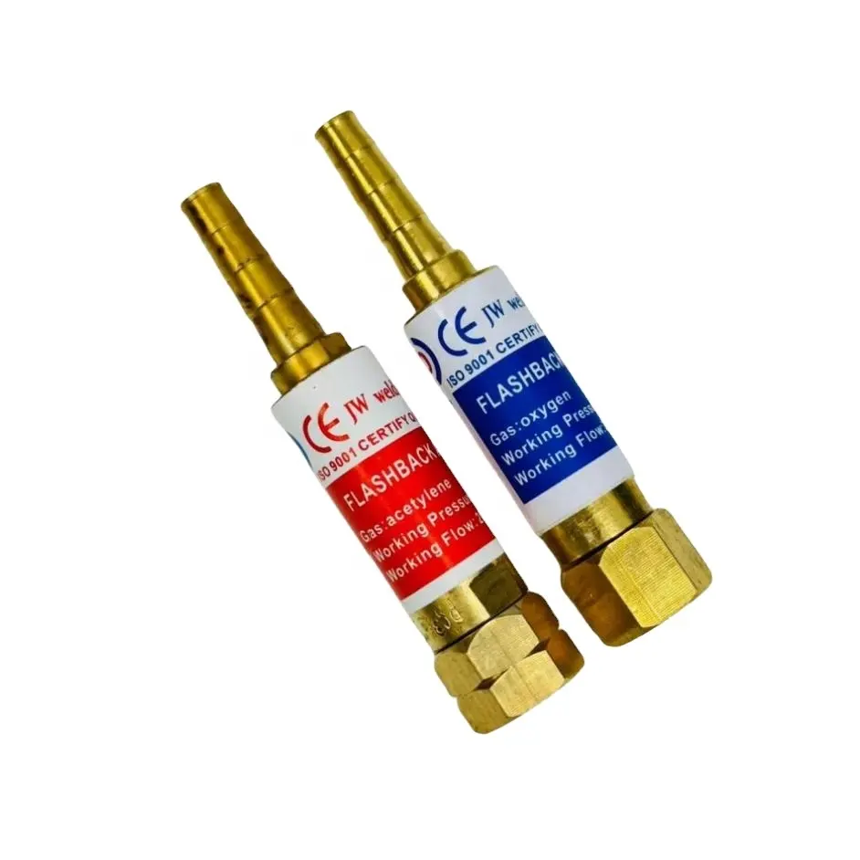 Premium Oxy-Fuel Oxygen Acetylene Flashback Arrestor Welding Accessories Cutting For Pressure Regulator Fuel Safety Valve