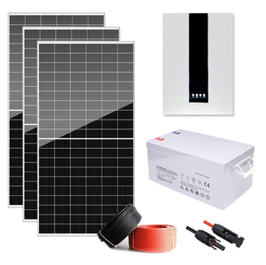 智能家居太阳能系统5Kw 10Kw铅酸锂电池3kw太阳能系统套件