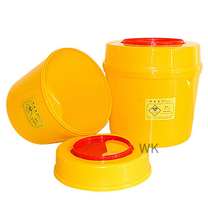塑料医疗废物容器利器容器1l-25l生物危害针头处理盒，带旋转锁盖 - Product Image 3