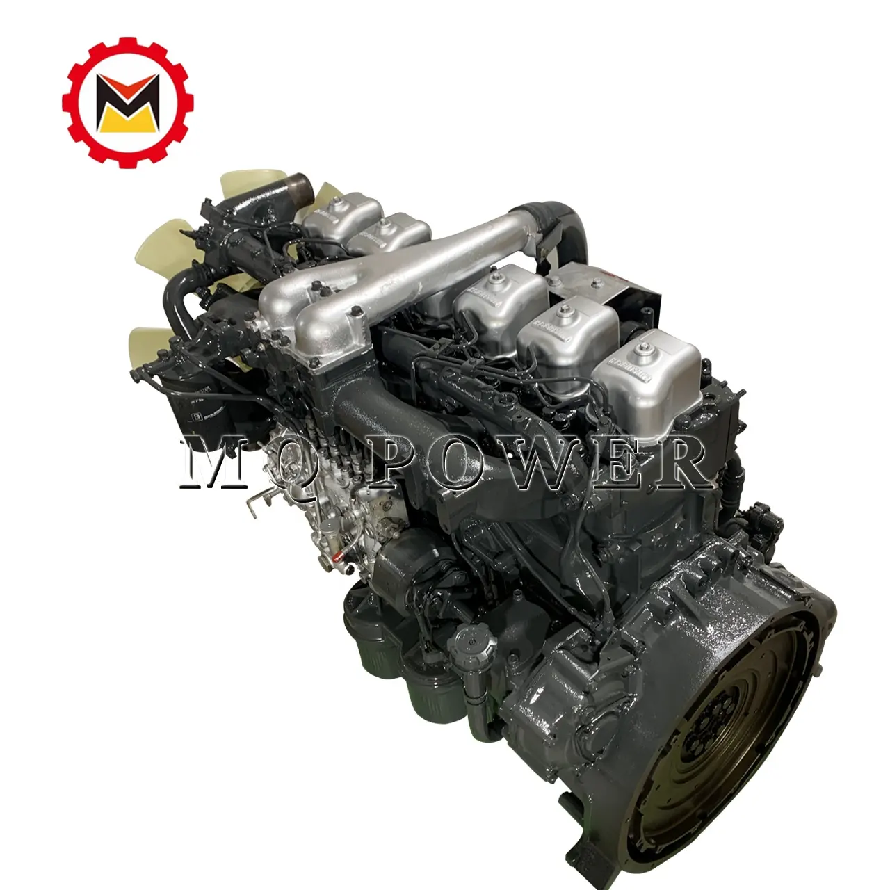 Dieselmotor Isuzu Originele 6D24 Waterkoeling Geïmporteerde Gereviseerde Motor 6D24 T