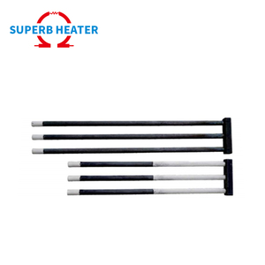 องค์ประกอบความร้อนรูปแท่งซิลิกอนคาร์ไบด์ I U ชนิด1400C 1500C อุณหภูมิสูง