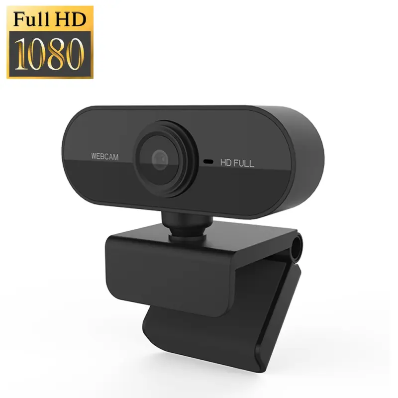 Mini Webcam Full HD 1080P avec microphone, ordinateur portable de bureau USB Web Cam Camera Gamer en direct visioconférence Streaming