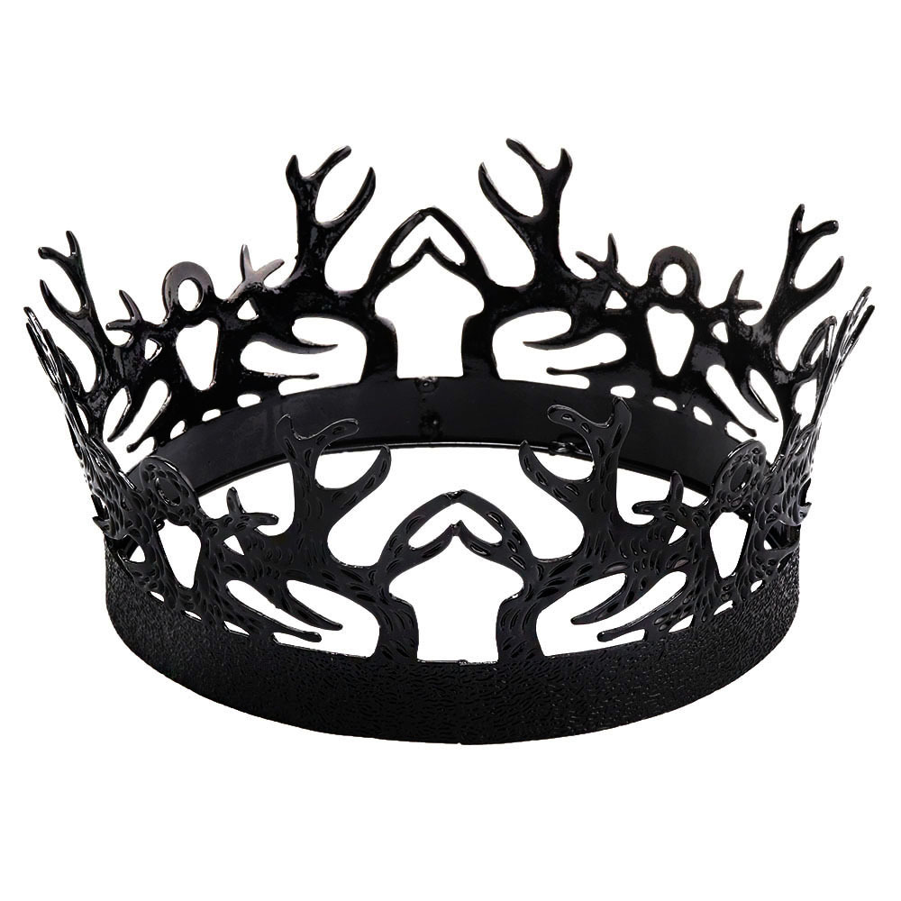 European and american deer antler crown-black