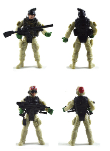 6-in-1 S .w.a. t. ชุดทหารของเล่นสำหรับเด็ก3 + พร้อมปืนเหมาะสำหรับผู้บัญชาการทหารที่ต้องการ - Product Image 3
