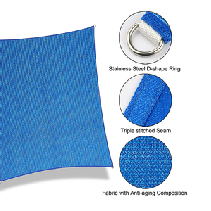 Vela de Sombra เรือใบสีฟ้า2.5*2.5ม. ซัพพลายเออร์ตาข่ายบังแดดในสวน - Product Image 2