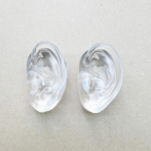 Yüksek kaliteli yumuşak silikon insan kulak modeli, IEM için renkli küçük sahte kulaklar/işitme cihazı gösteriliyor - Product Image 3