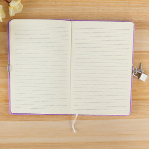 Mini diario ejecutivo de terciopelo con forma de corazón para chica, Notebook con cerradura, compra en línea - Product Image 5