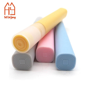 新型耐用荧光笔，永久标记，方形桶定制广告四色荧光笔 - Product Image 6