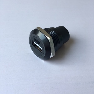 USB2.0母对母圆型USB2.0面板安装插座锌合金数据信号扩展传输