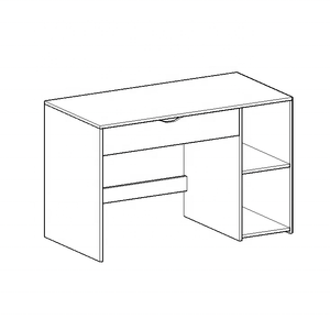 Space-Saving <strong>Computer</strong> <strong>Desk</strong> Big Tabletop Home Work Space <strong>Simple</strong> Design Bedroom Furniture <strong>Computer</strong> Cabinet - Product Image 3