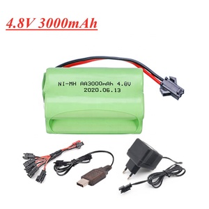 Ipower <span class=keywords><strong>4</strong></span>.8v 2400mah AA <span class=keywords><strong>NiMH</strong></span> şarj edilebilir pil SM/KET-2P konnektörü ile Rc oyuncaklar arabalar için tankları robotlar tekne