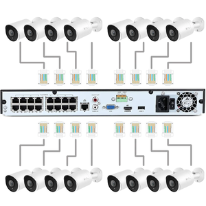 Ultra 16CH POE sistema di telecamere per la sicurezza domestica CCTV con 4K/8MP H.265 + NVR e 16 pz 6MP 8MP IP telecamera - Product Image 2