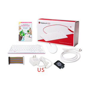 En stock Raspberry Pi 400 Kit DE ORDENADOR PERSONAL Procesador de cuatro núcleos de 64 bits 4GB de RAM WiFi Salida de pantalla dual para 4K