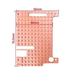 Funda protectora para disipador térmico, Enfriador de refrigeración para Raspberry Pi 4B, disipador térmico de cobre puro, carcasa de refrigeración pasiva - Product Image 6