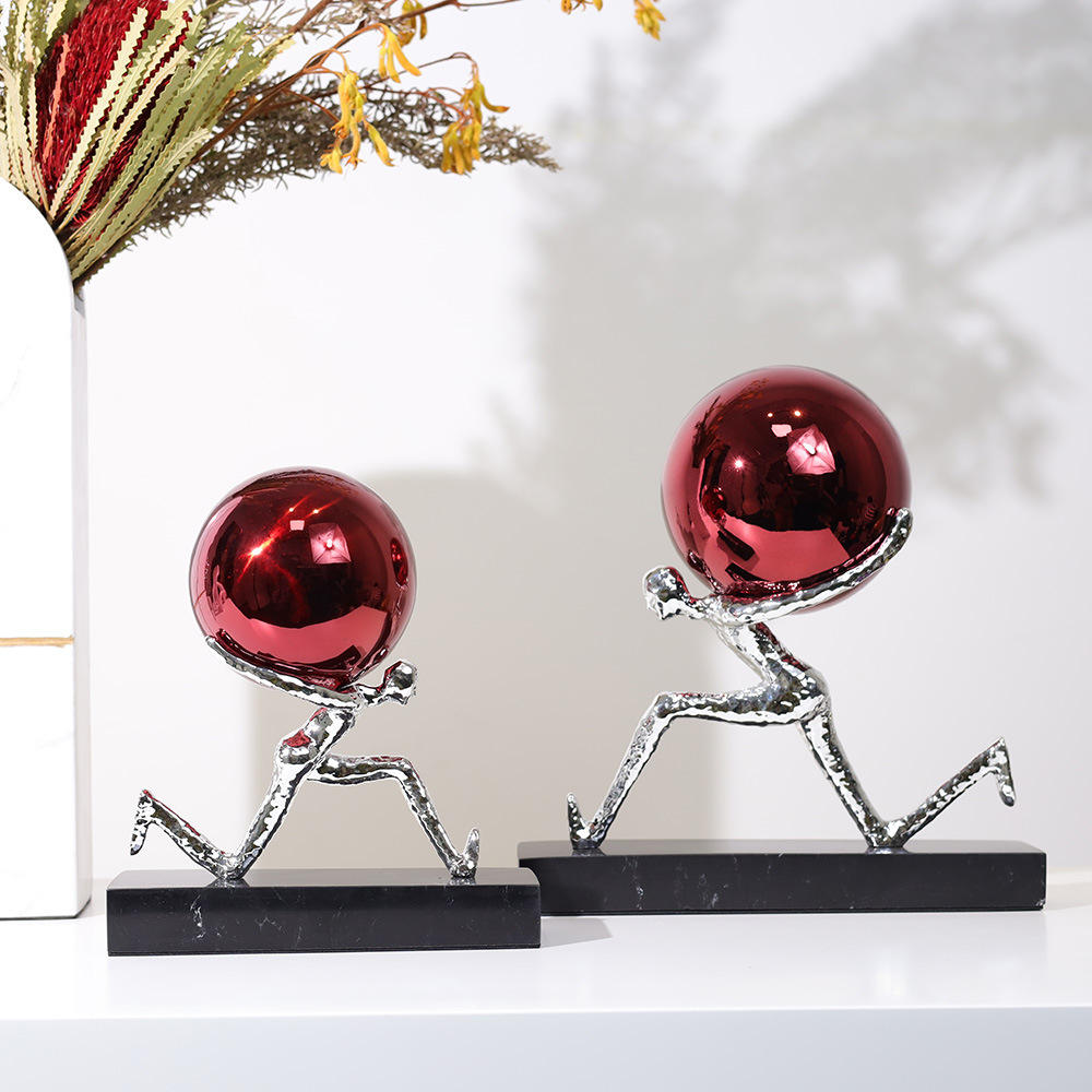 Black+Gold Ball 18x7x20cm