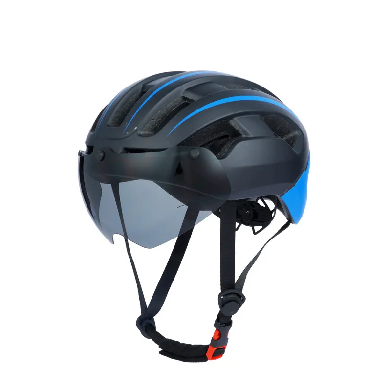 Capacete de ciclismo ultraleve com lentes para homens e mulheres, capacete de corrida para bicicleta mtb e estrada ao ar livre
