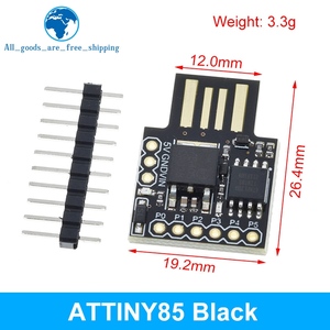 TZT Blau Schwarz TINY85 Digi spark Kickstarter Micro Development Board ATTINY85-Modul für Arduino IIC I2C USB - Product Image 5