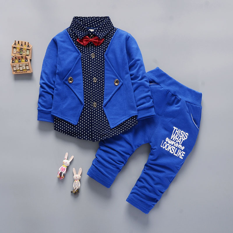 Yx idea falso tre pezzi zaffiro blu