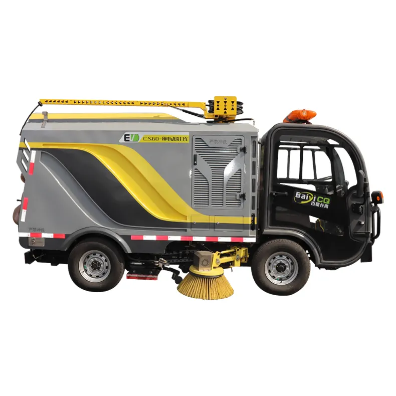 Baiyi Pure Electric Compact Road Sweeper, Um veículo com múltiplos propósitos, Restaura a verdadeira cor da estrada