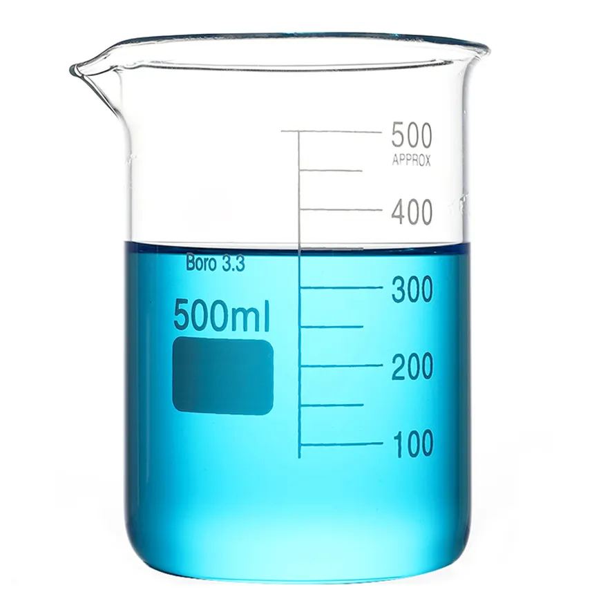 Vaso de cristal para medir laboratorio químico, juego de bong, 2L