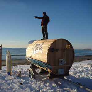 4-6 Person Sauna Travel Full Size Wooden Barrel Portable Steam Sauna Cabin - Product Image 2