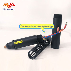 Đầu cắt <span class=keywords><strong>plasma</strong></span> CNC làm mát bằng khí PTM60, thân đèn pin thẳng, đầu hồ quang dẫn hướng 60Amp - Product Image 2