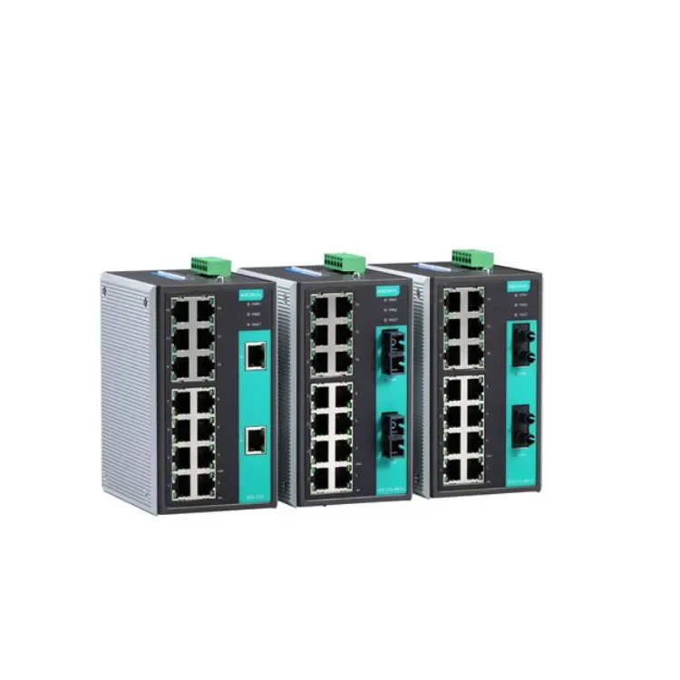 Nicht verwaltete Ethernet-Switches der MOXA EDS-316 Serie mit 16 Ports EDS-316