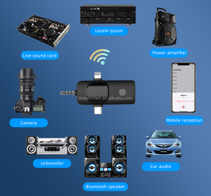 3 trong 1 ve áo không dây mic microfone sem fio profissional K8 K35 K9 công nghệ kép Lavalier Micro không dây cho <span class=keywords><strong>Youtube</strong></span> máy ảnh - Product Image 2