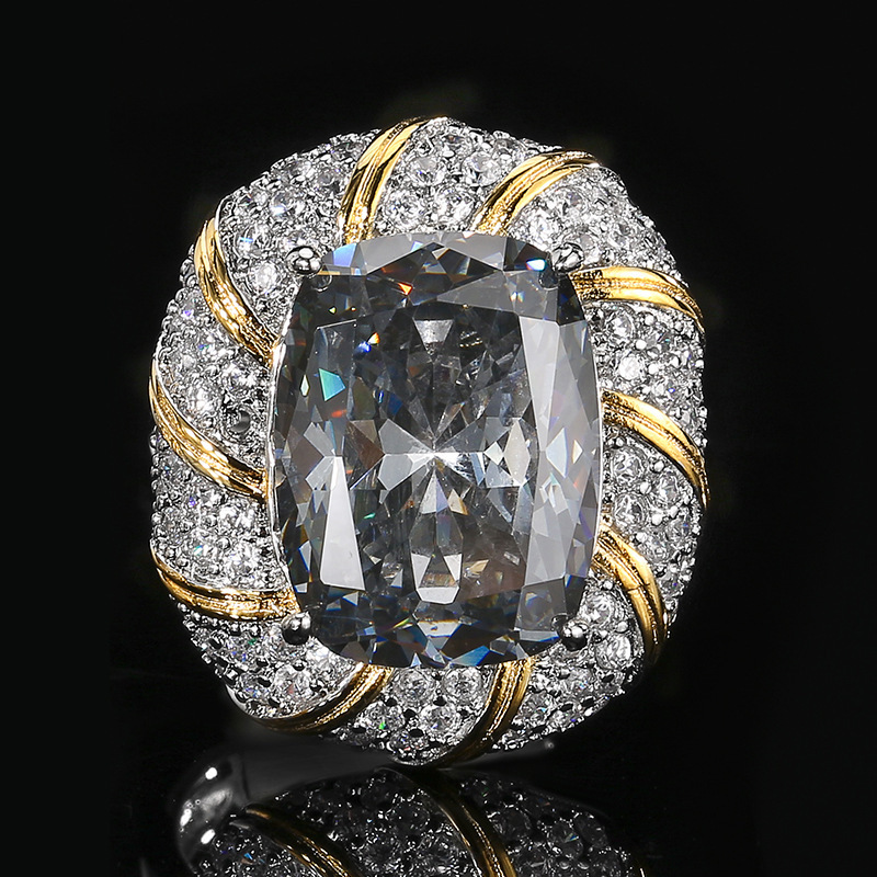 Black and gray ring-Open Size