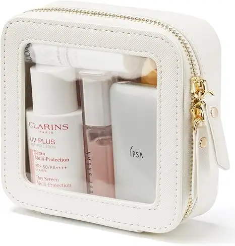 Небольшой кошелек мини-косметичка Сумка для путешествий кожаный белый косметичка для рюкзака косметичка Водонепроницаемая квадратная сумка