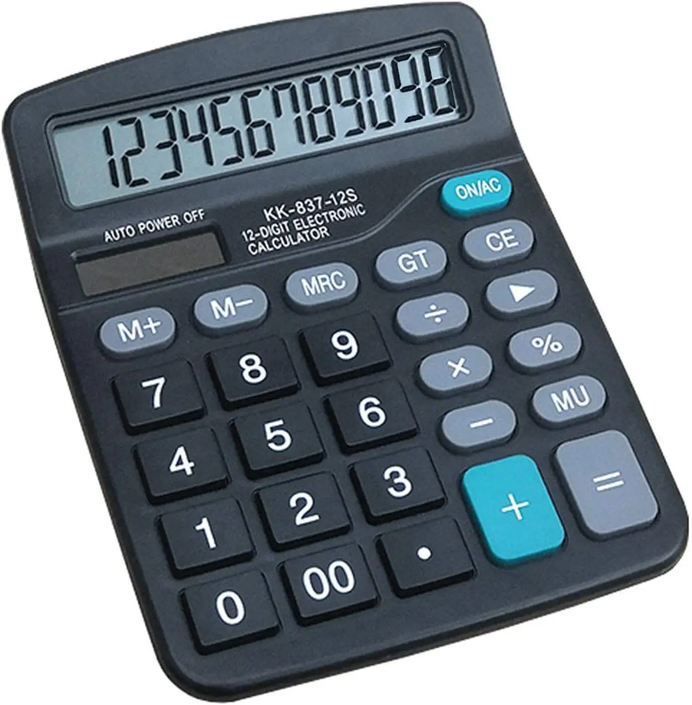 Calculadora de escritorio de doble potencia de 12 dígitos, suministro de fábrica, energía Solar Real, barato, batería AA, calculadora de oficina