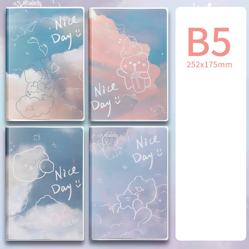 Ours de peinture de nuage B5 (72 feuilles) 1 pièces, 4 pièces par ensemble